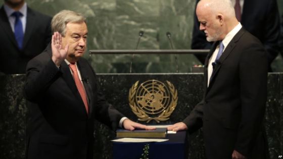 Antonio Guterres New UN Secretary General