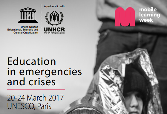 UNESCO Mobile Learning Week 2017 Education in Emergencies