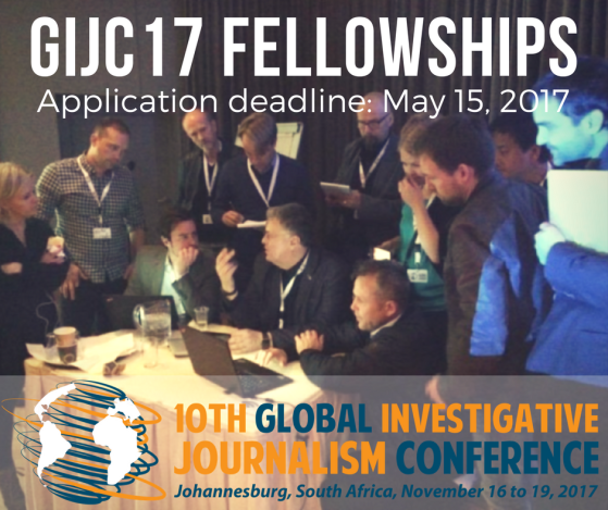 Global Investigative Journalism Conference (GIJC) 2017 Fellowship Johannesburg, South Africa