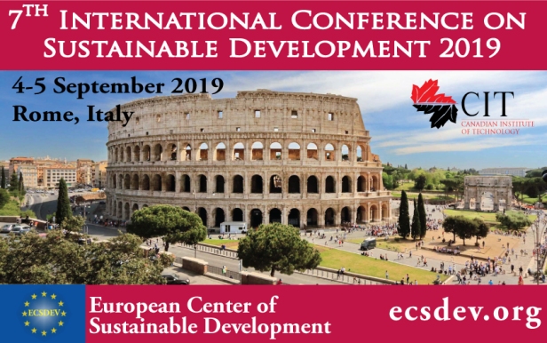 7th International Conference on Sustainable Development 2019 Rome, Italy