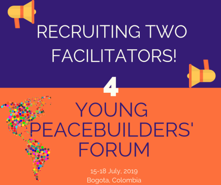 Call for Facilitators For Young Peacebuilders’ Forum 2019