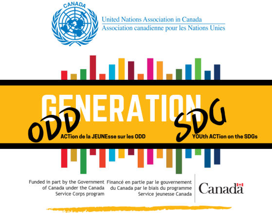 United Nations Association of Canada Generation SDGs Call For Youth Ambassadors