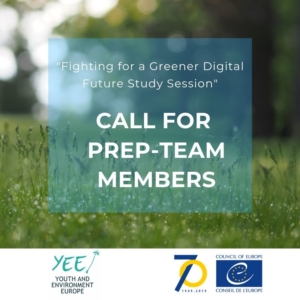YEE Call for Prep Team Members Study Session On Fighting for a Greener Digital Future